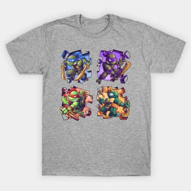 Toy Turtles T-Shirt by obvian